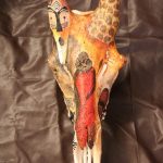 Giraffe Skull Painting