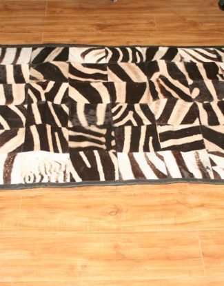 Zebra Patchwork Rug